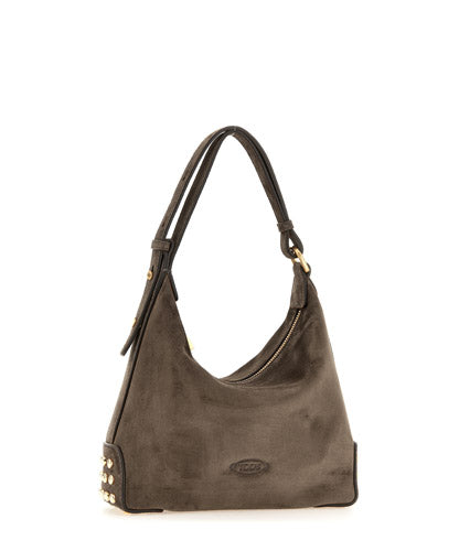 Tod's Women Gmt Sacca Mini Metal Dots In Suede Bag