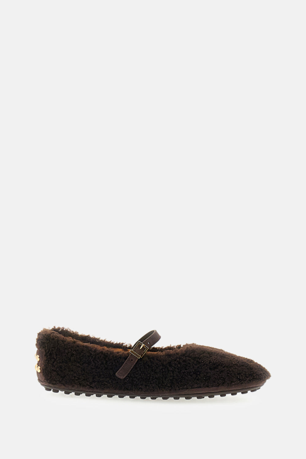 Tod's Women Shearling And Suede Leather Ballerina Flats