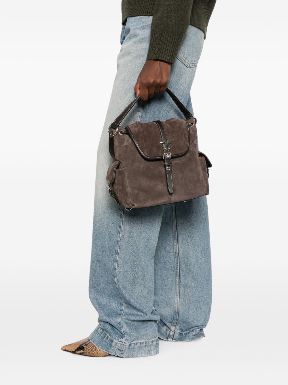 TOD'S Tod's Women T Timless Mini Leather Backpack