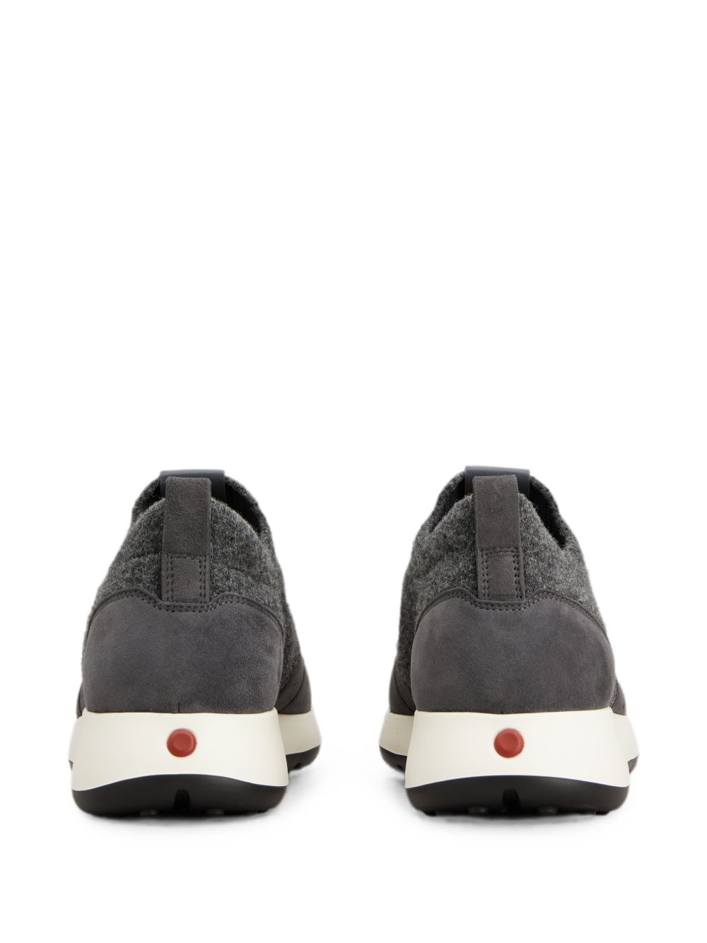 Tod's Men Leather And Knit Sneakers