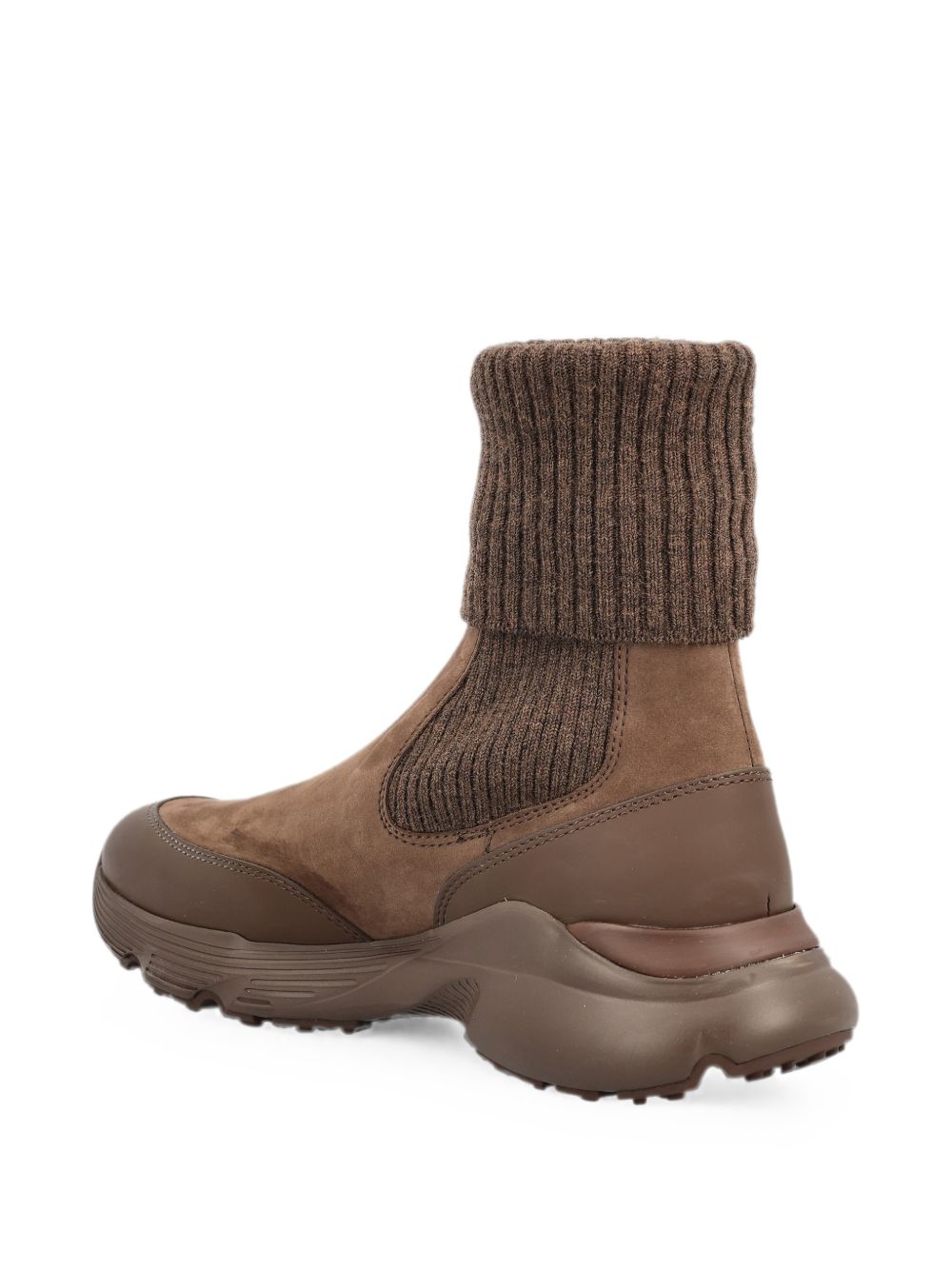 Tod's Women Leather Knitted Chelsea Boots