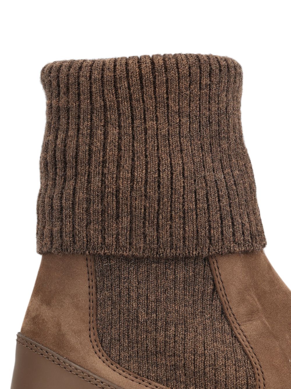 Tod's Women Leather Knitted Chelsea Boots
