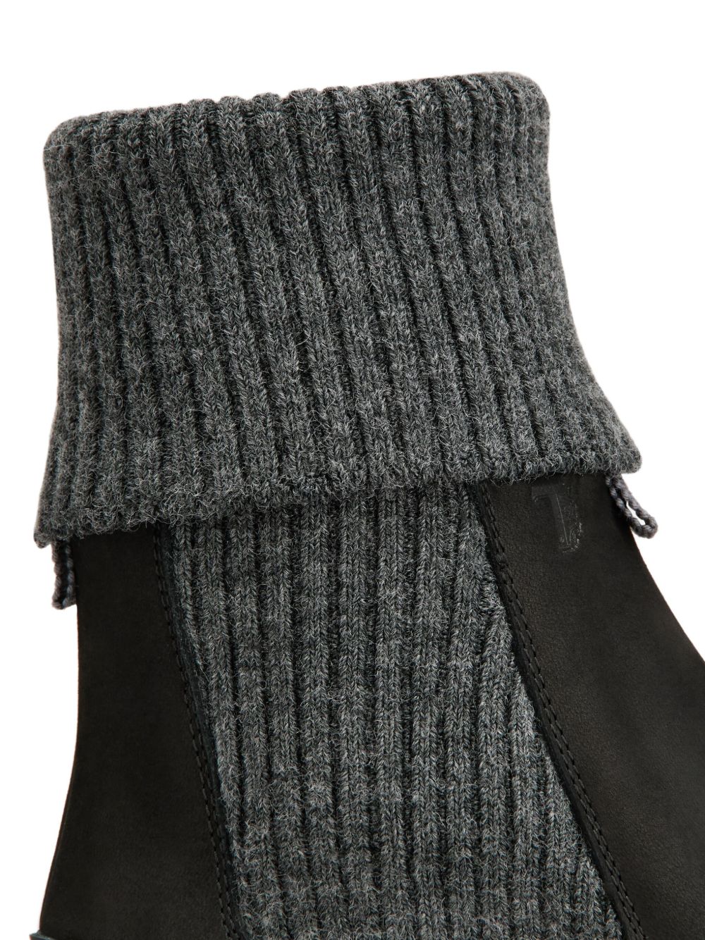Tod's Women Leather Knitted Chelsea Boots