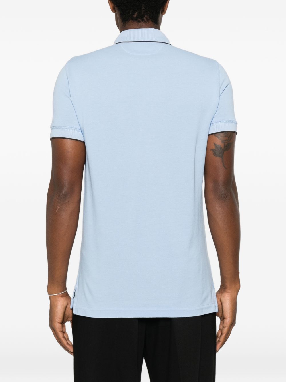 TOM FORD Tom Ford Men Piquet Cotton Polo Shirt