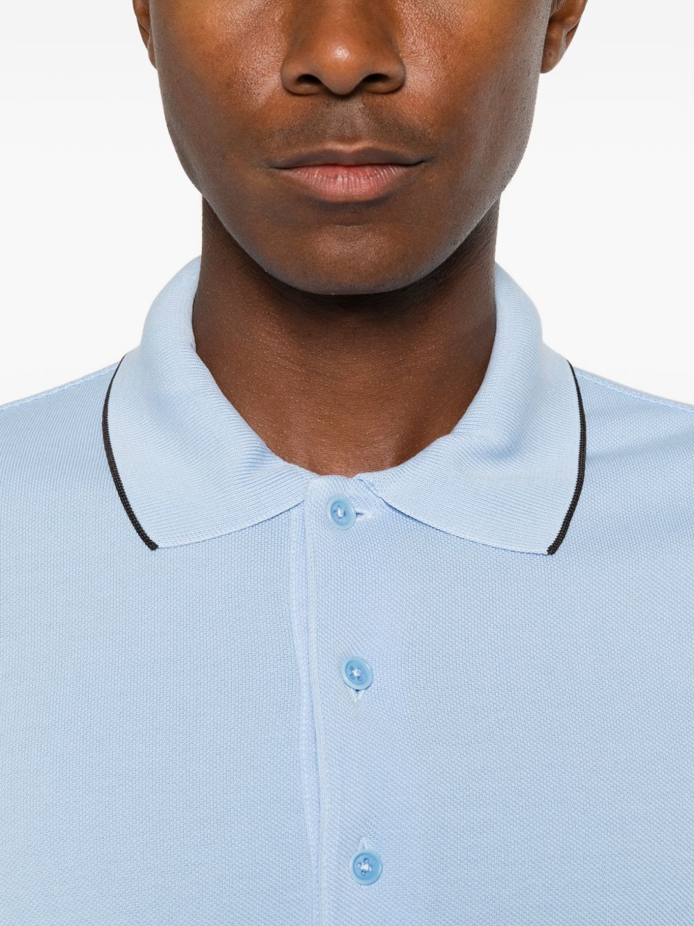 TOM FORD Tom Ford Men Piquet Cotton Polo Shirt