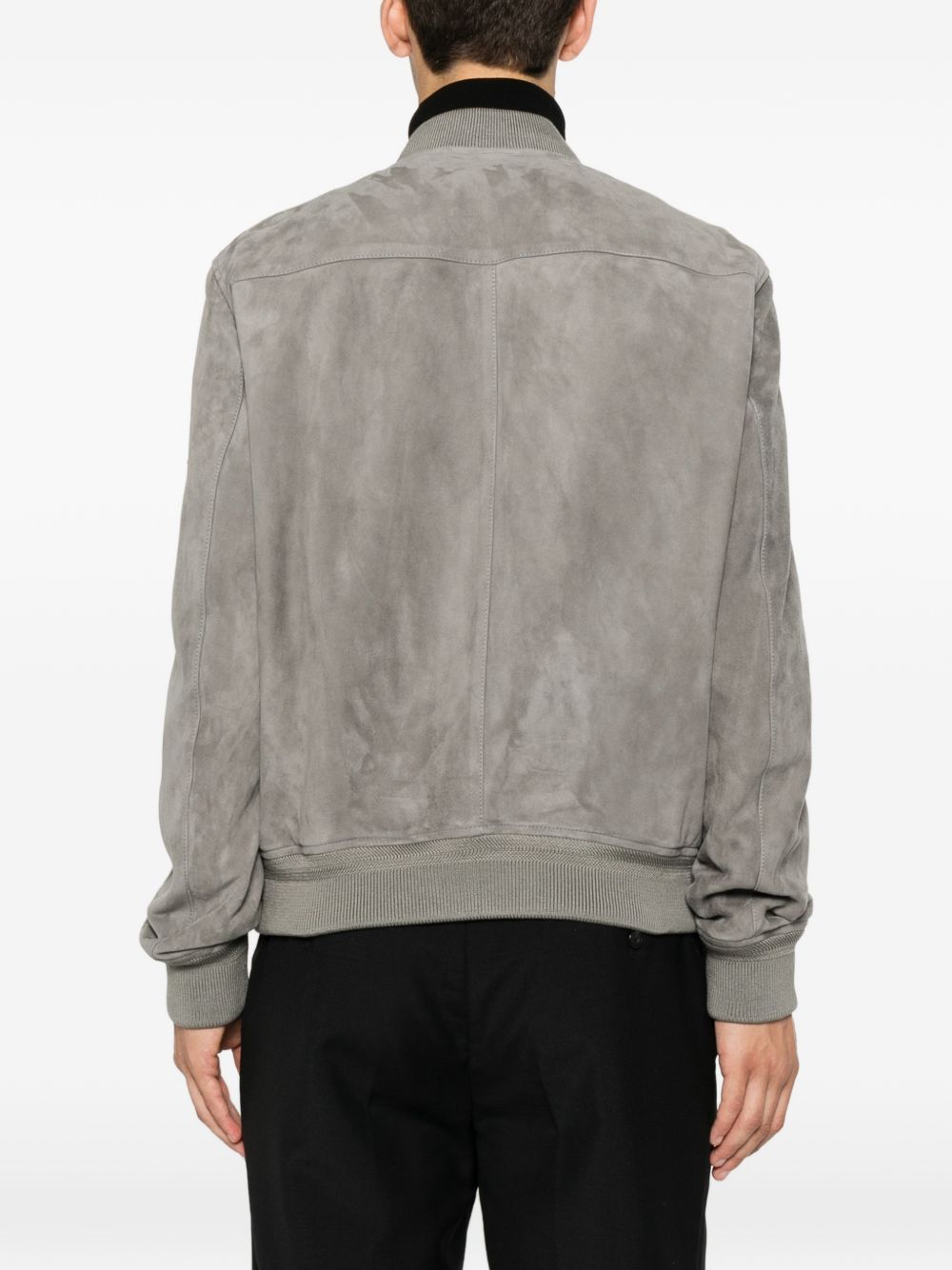 Tom Ford Men Suede Leather Bomber Jacket