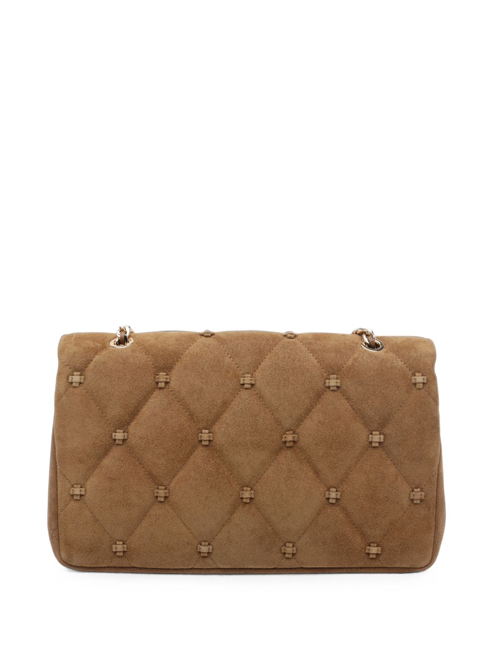 TORY BURCH Tory Burch Women Romy Knot Suede Leather Shoulder Bag