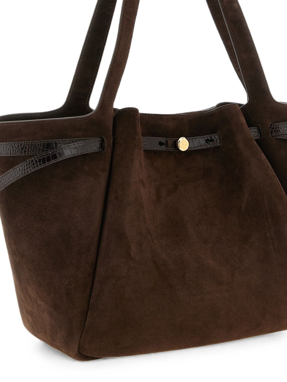 TORY BURCH Tory Burch Women Romy Suede Leather Ttoe Bag
