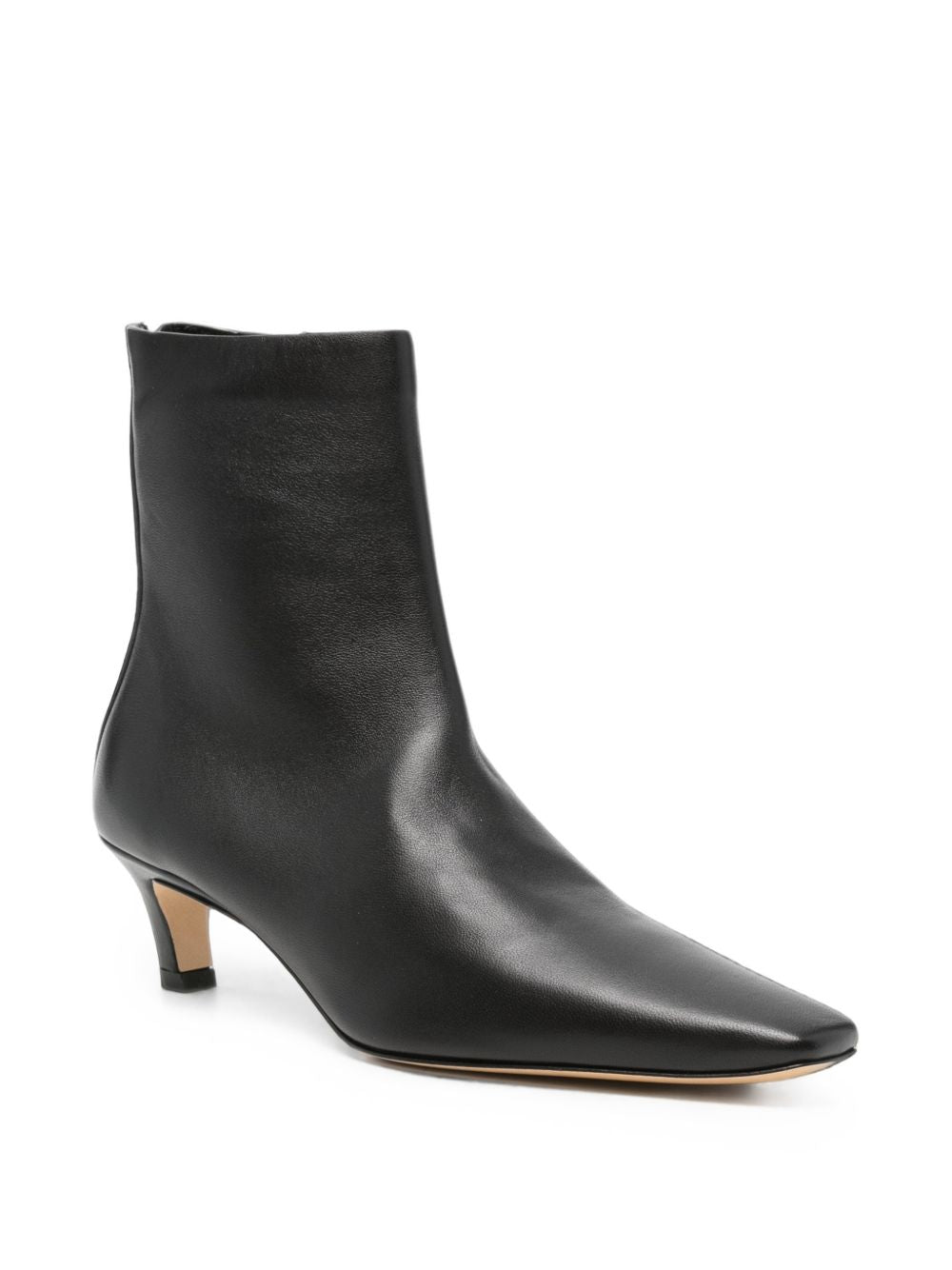 Toteme Women Leather Heel Ankle Boots