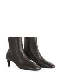 Toteme Women Leather Heel Ankle Boots