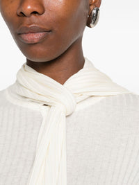 Toteme Women Ribbed Bow Blouse