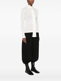 Toteme Women Ribbed Bow Blouse