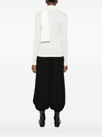 Toteme Women Ribbed Bow Blouse