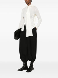 Toteme Women Ribbed Bow Blouse