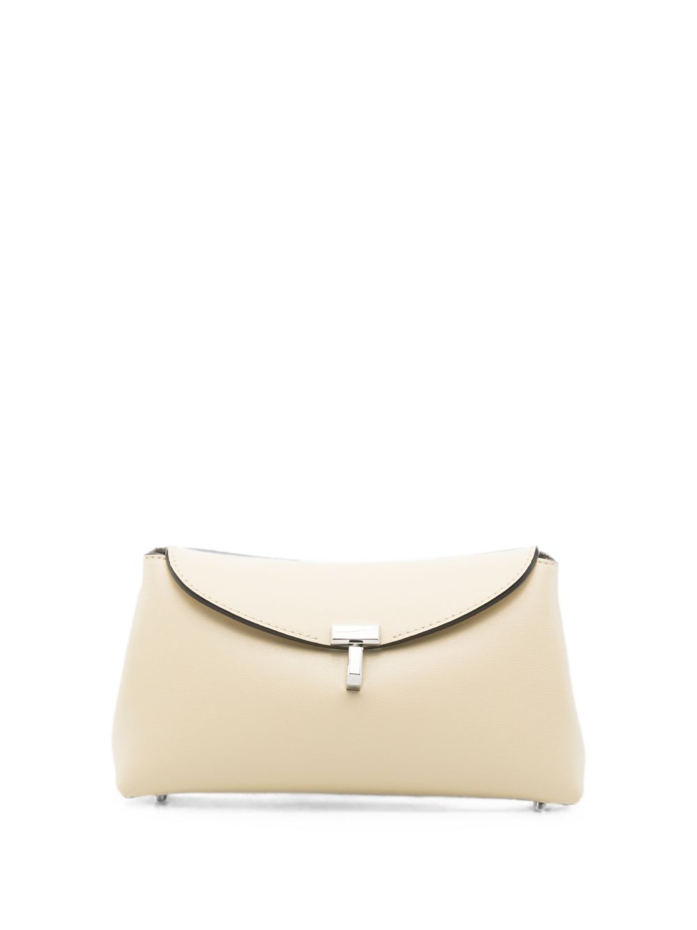 Toteme Women T-Lock Mini Leather Clutch