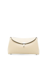 Toteme Women T-Lock Mini Leather Clutch