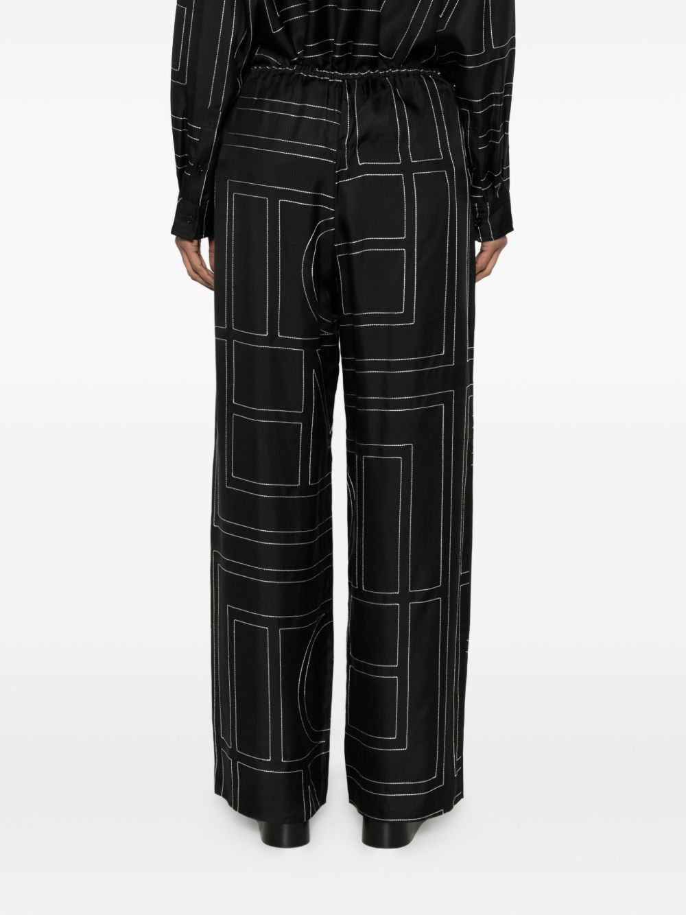 TOTEME Toteme Women Monogram Silk Pajama Trousers