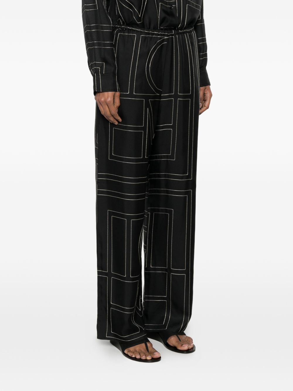TOTEME Toteme Women Monogram Silk Pajama Trousers