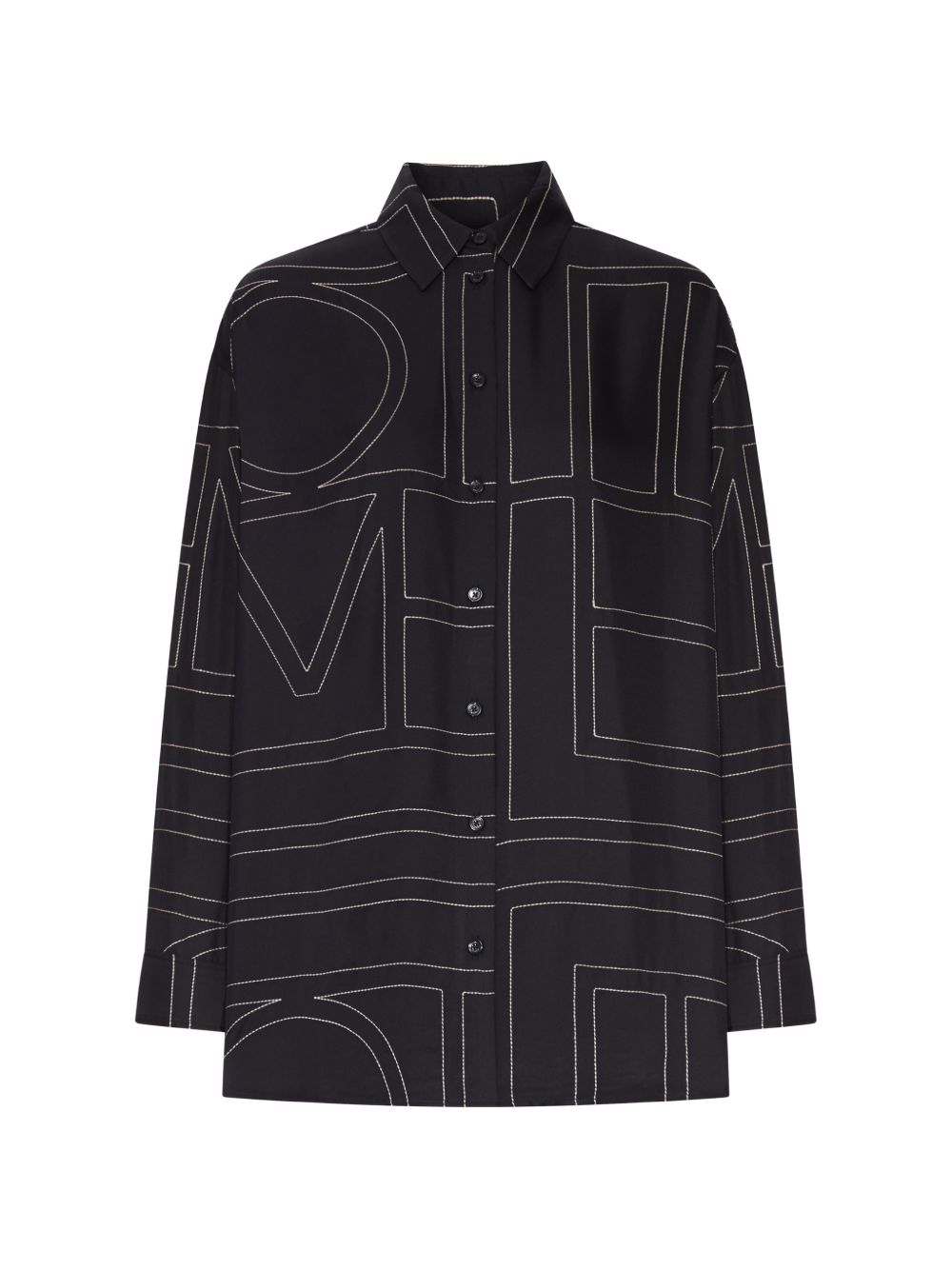 Toteme Women Embroidered Silk Shirt
