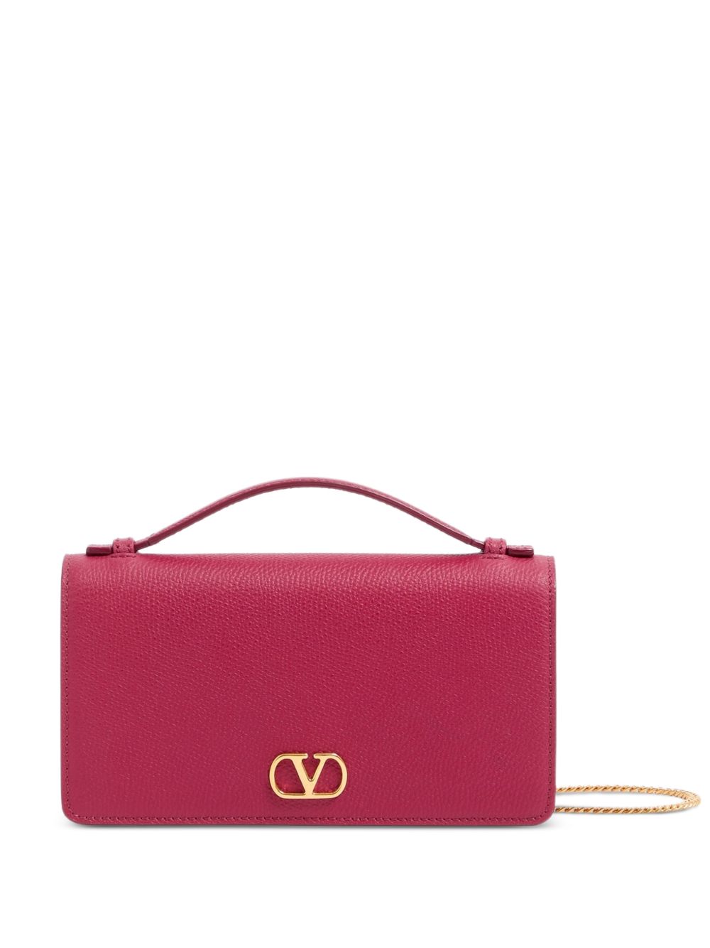 Valentino Garavani Women Vlogo Signature Leather Wallet On Chain