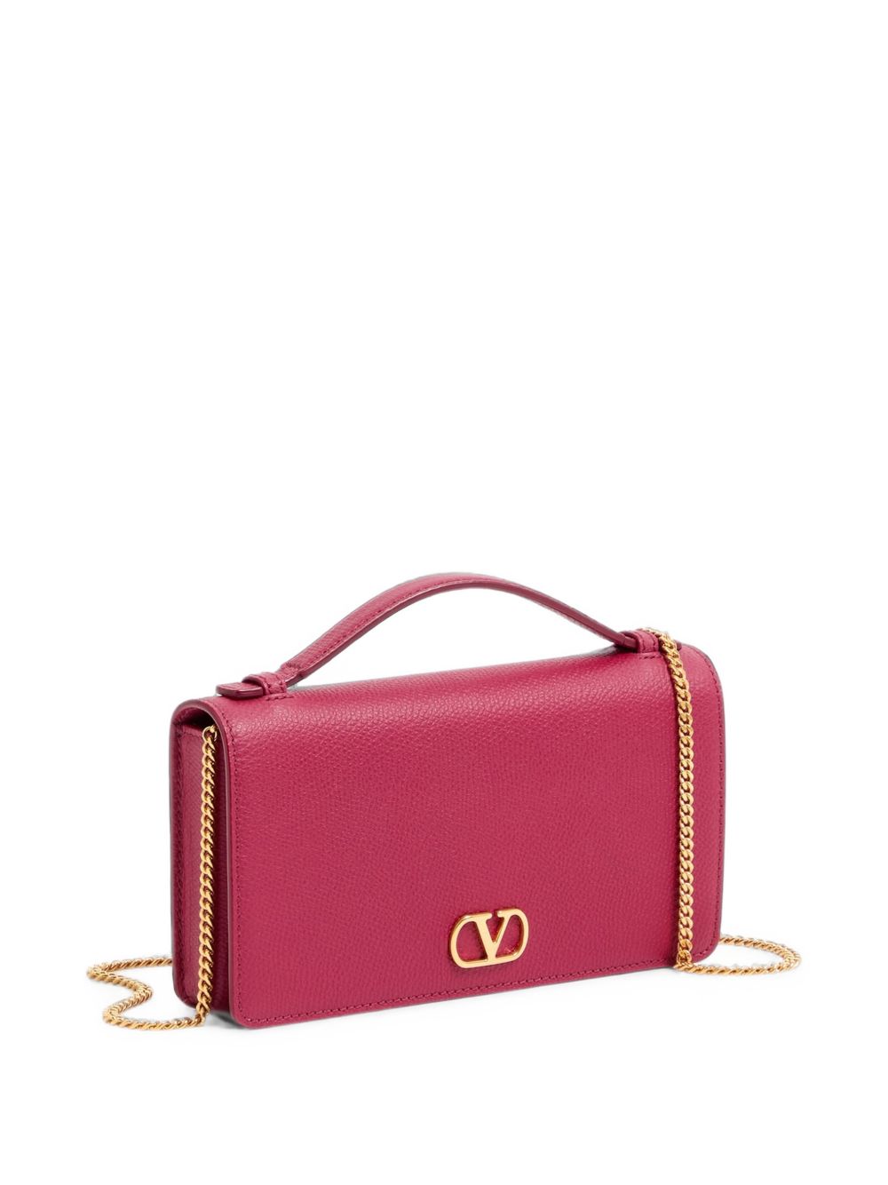 Valentino Garavani Women Vlogo Signature Leather Wallet On Chain