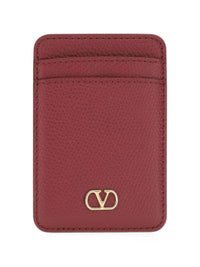 Valentino Garavani Women Vlogo Signature Leather Card Case
