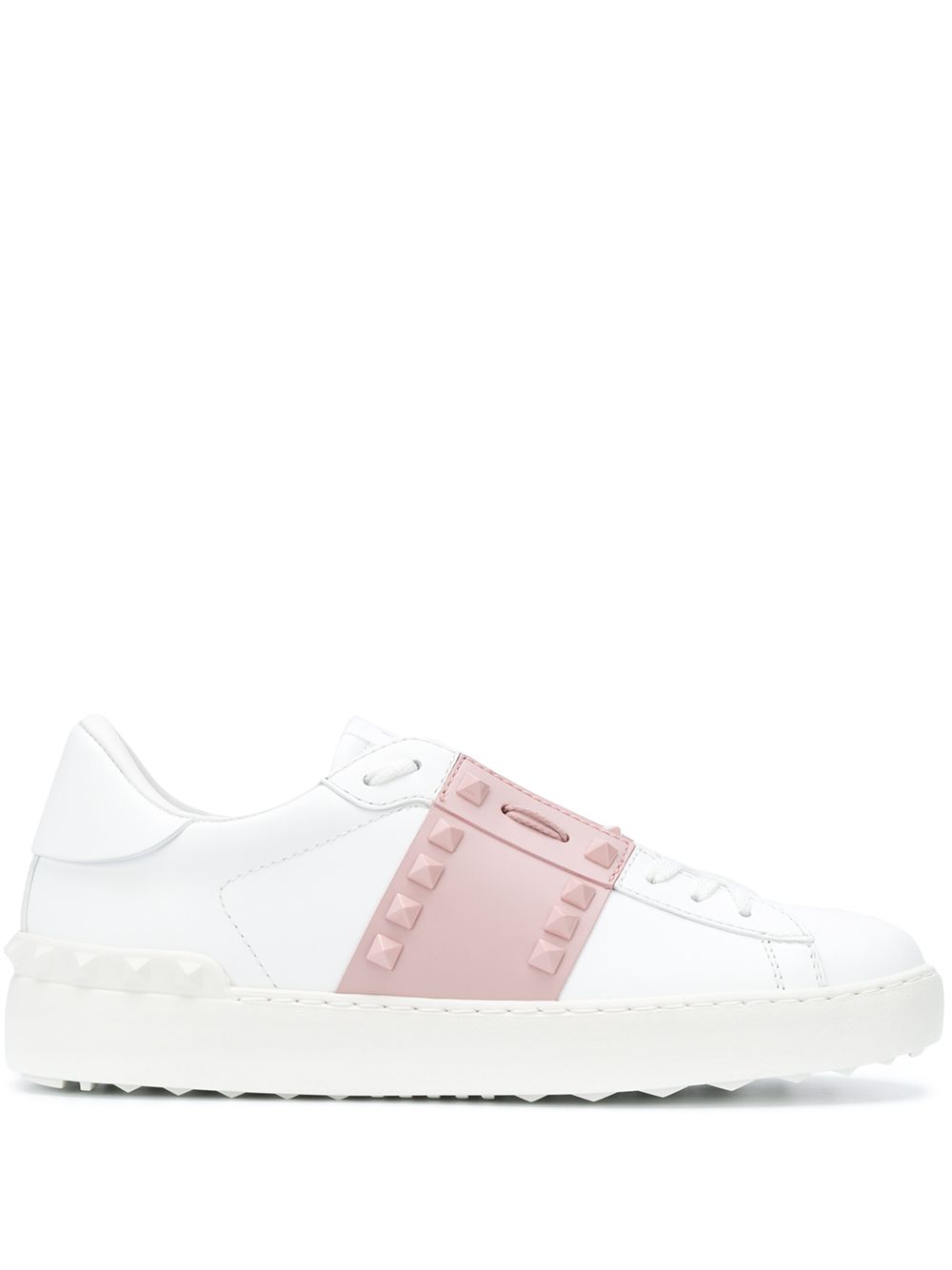 Valentino Garavani Women Rockstud Untitled Leather Sneakers