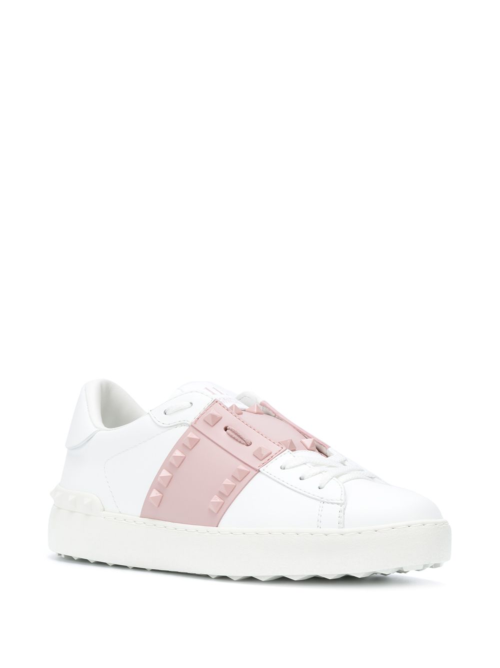 Valentino Garavani Women Rockstud Untitled Leather Sneakers
