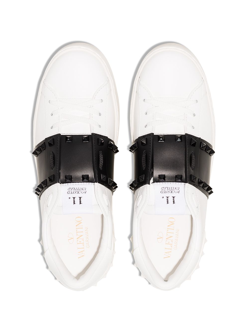 Valentino Garavani Women Rockstud Untitled Leather Sneakers
