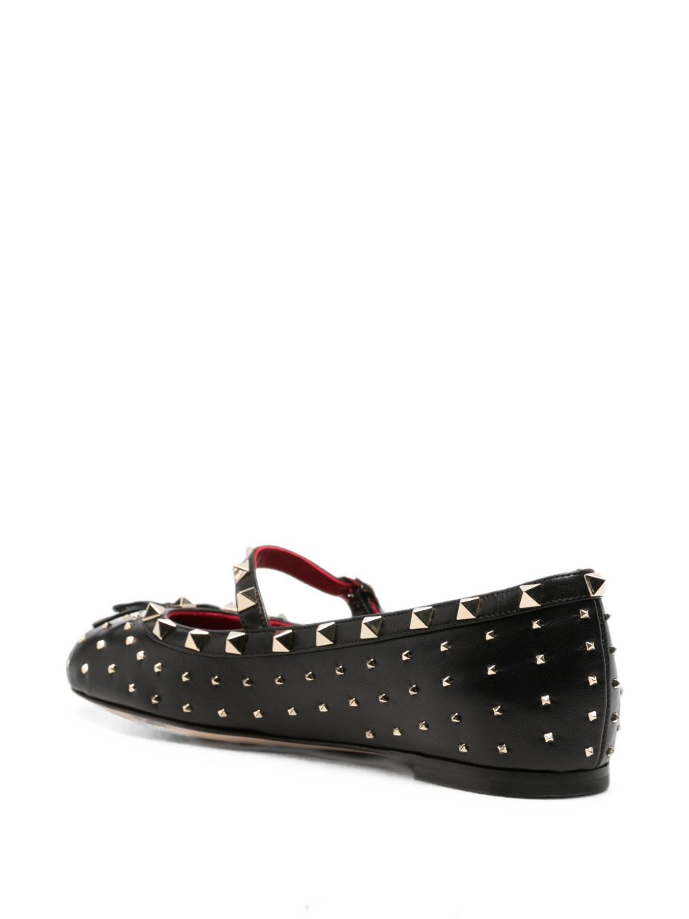 Valentino Garavani Women Rockstud Leather Ballet Flats