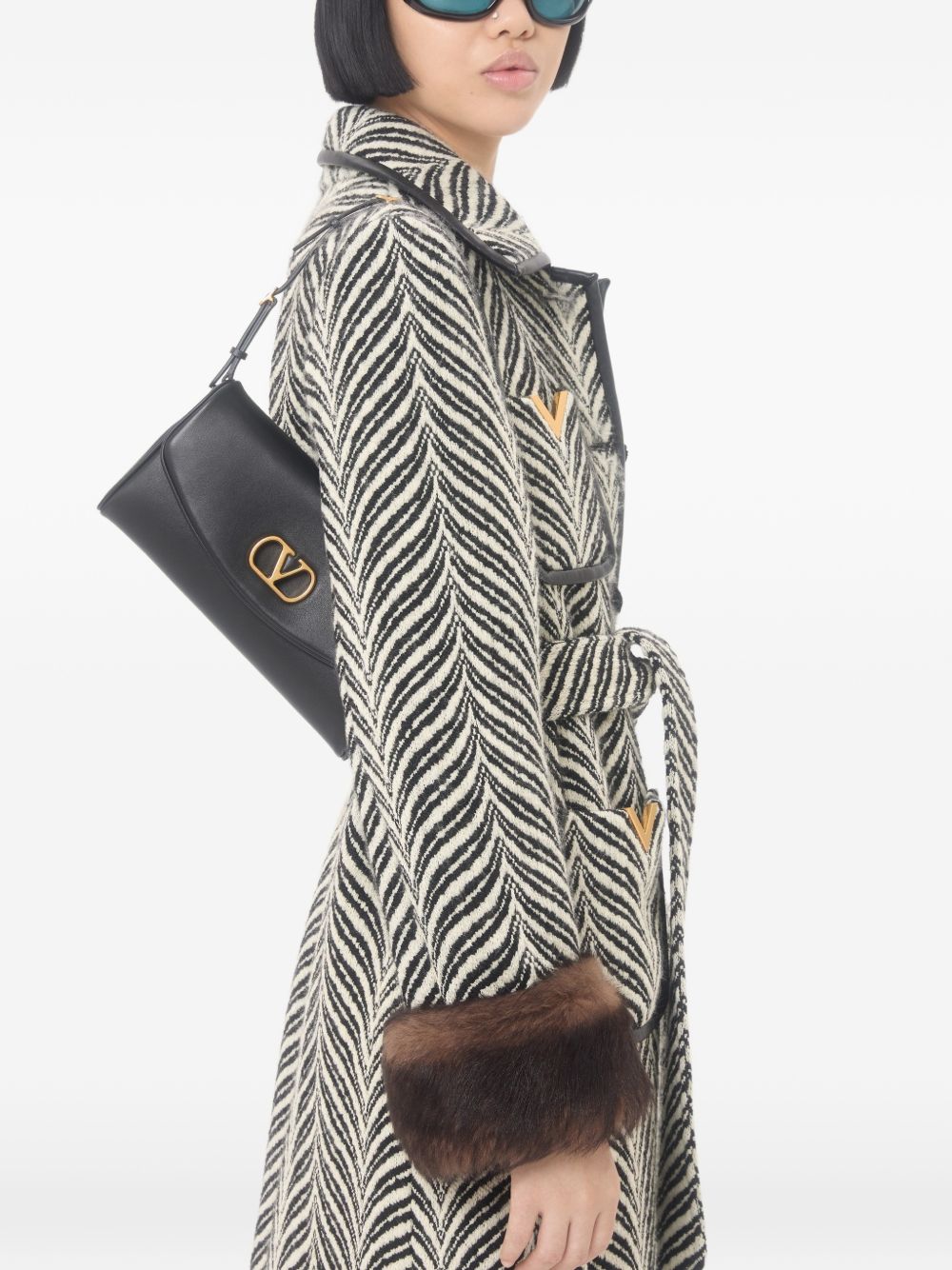 Valentino Garavani Women Devain Small Leather Shoulder Bag