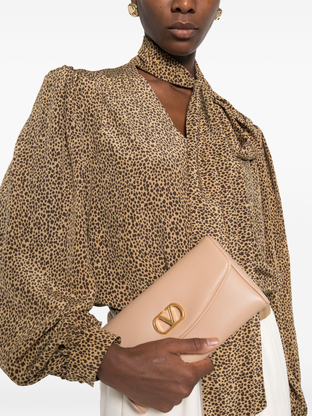 Valentino Garavani Women Devain Small Leather Shoulder Bag