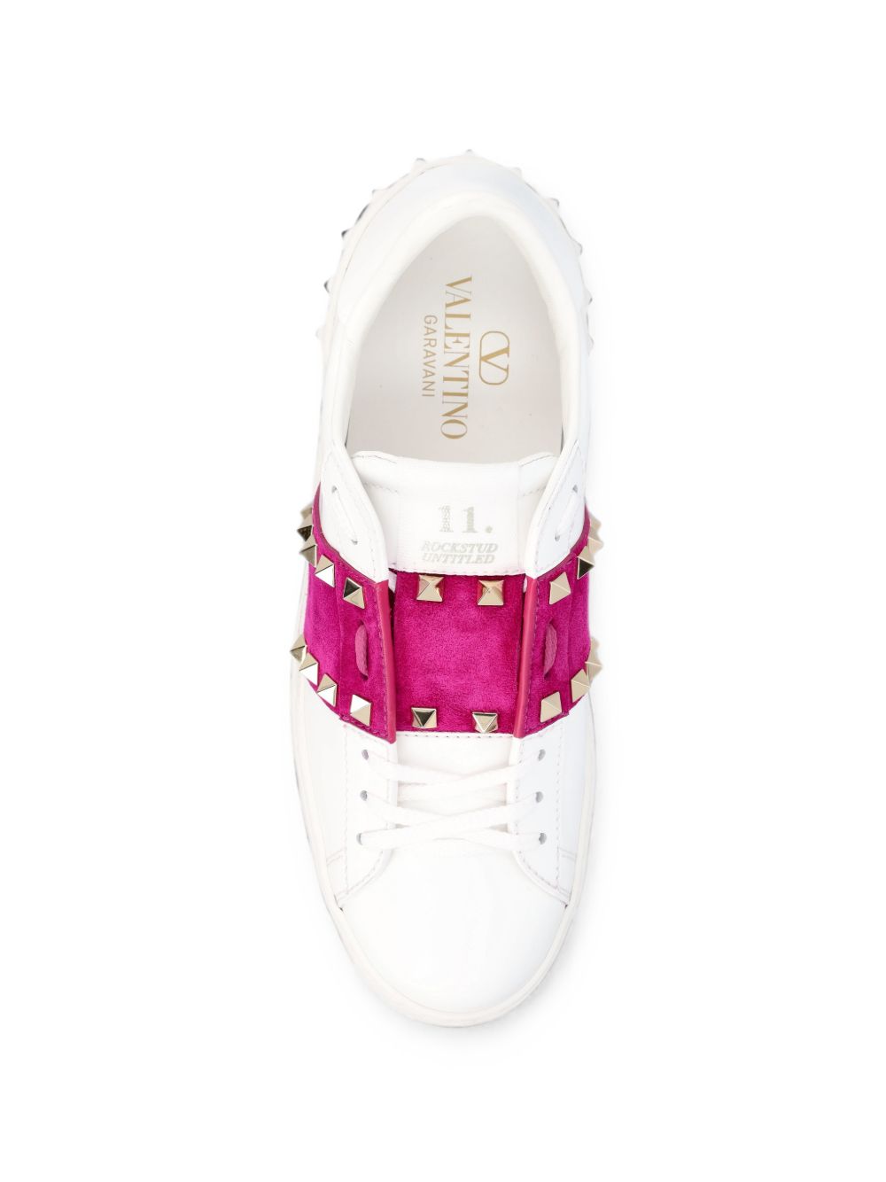Valentino Garavani Women Rockstud Untitled Leather Sneakers
