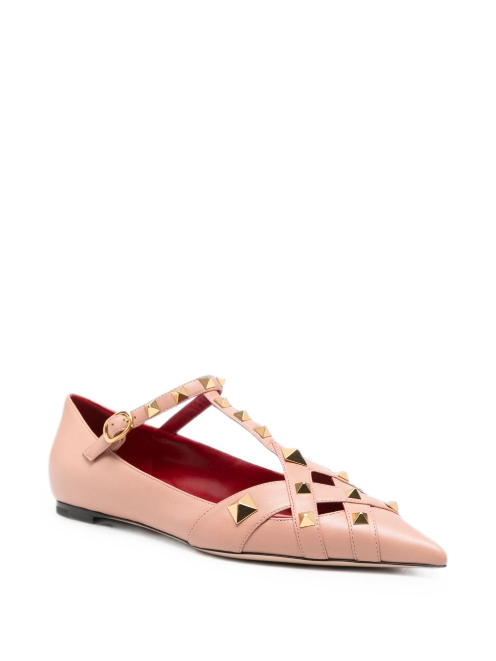 Valentino Garavani Women Studdy Leather Ballet Flats