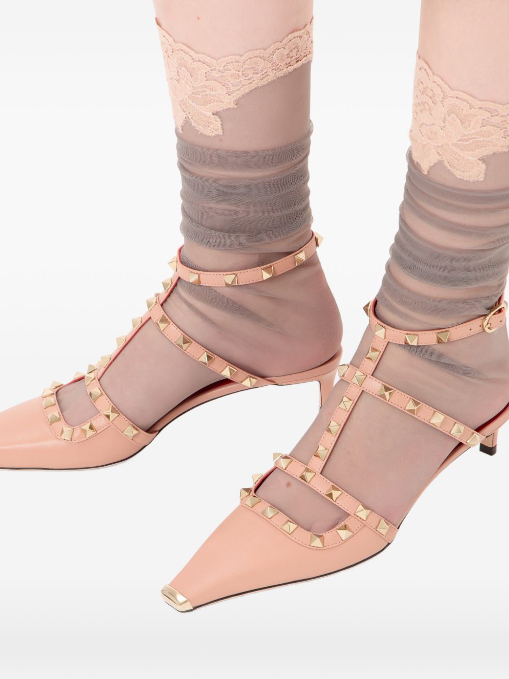 Valentino Garavani Women Rockstud Leather Pumps
