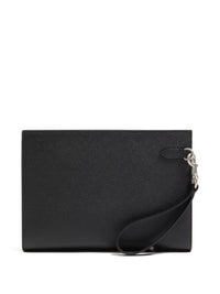 Valentino Garavani Men Vlogo Signature Leather Pouch