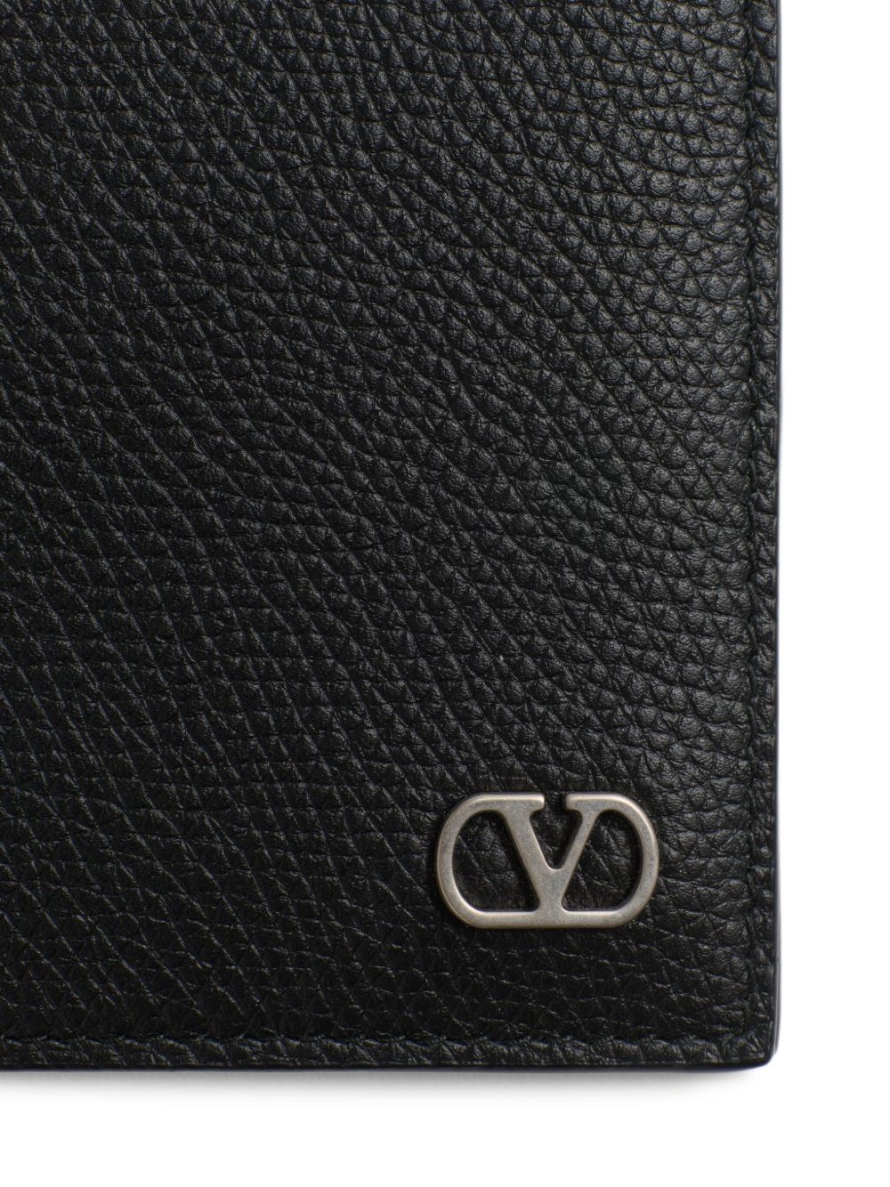 Valentino Garavani Men Vlogo Signature Leather Wallet