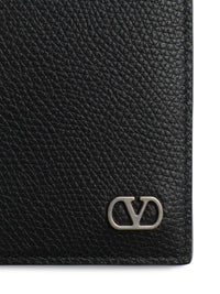 Valentino Garavani Men Vlogo Signature Leather Wallet