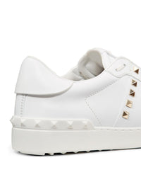 Valentino Garavani Men Rockstud Untitled Leather Sneakers