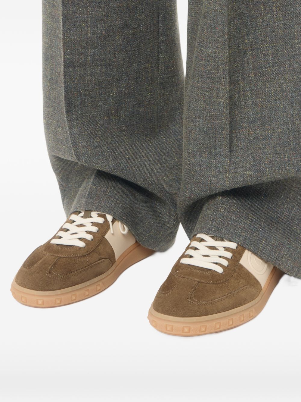 Valentino Garavani Men Upvillage Suede Leather Sneakers