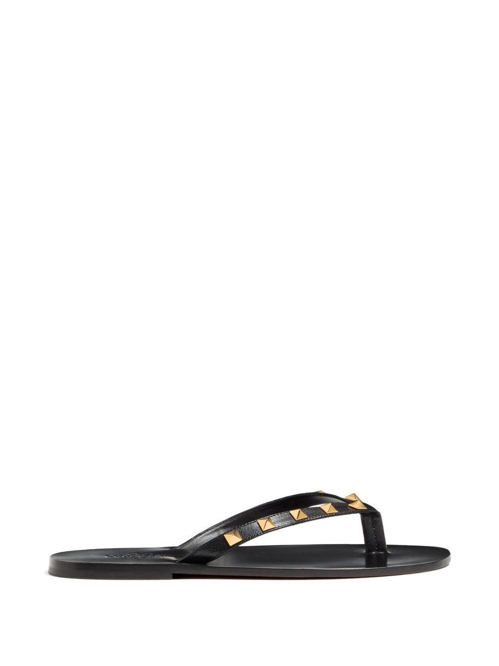 VALENTINO GARAVANI Valentino Garavani Men Rockstud Leather Thong Sandals
