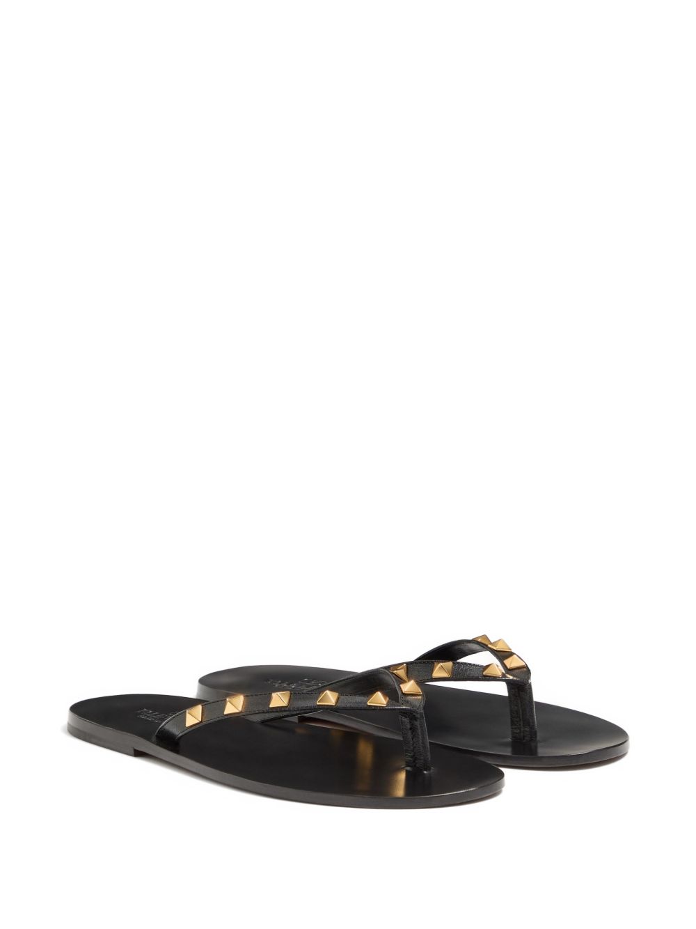 VALENTINO GARAVANI Valentino Garavani Men Rockstud Leather Thong Sandals