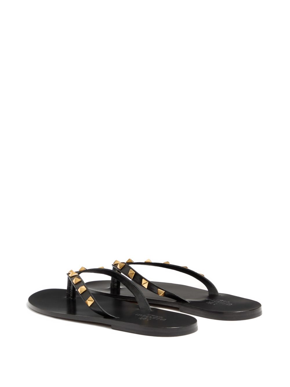 VALENTINO GARAVANI Valentino Garavani Men Rockstud Leather Thong Sandals