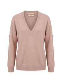 Valentino Women Cashmere V-Necked Sweater
