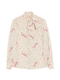 Valentino Women Printed Silk Shirt