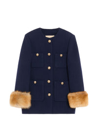 Valentino Women Wool Caban Coat