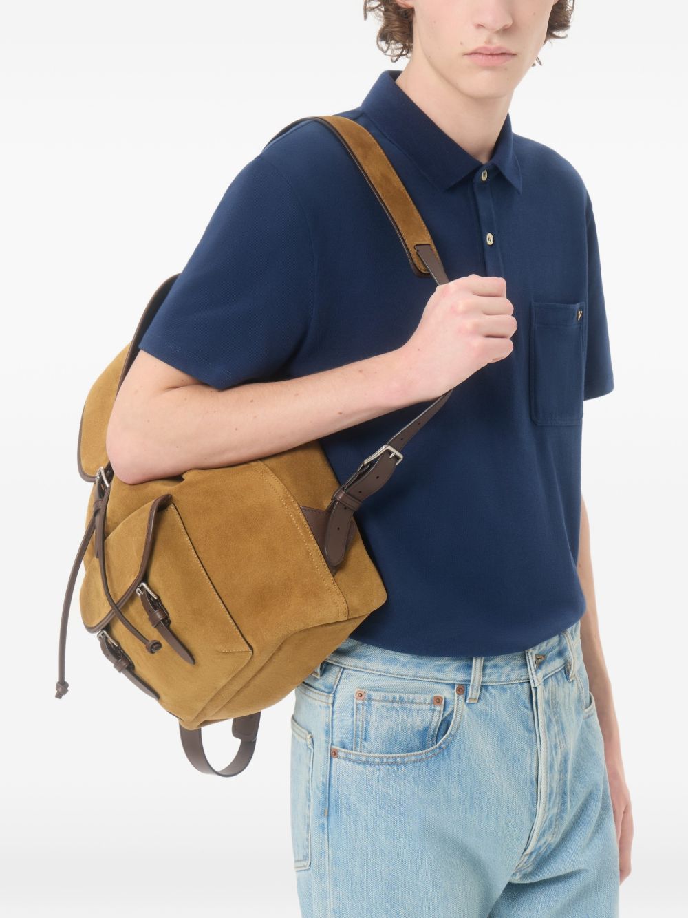 Valentino Men Vgold Cotton Polo Shirt