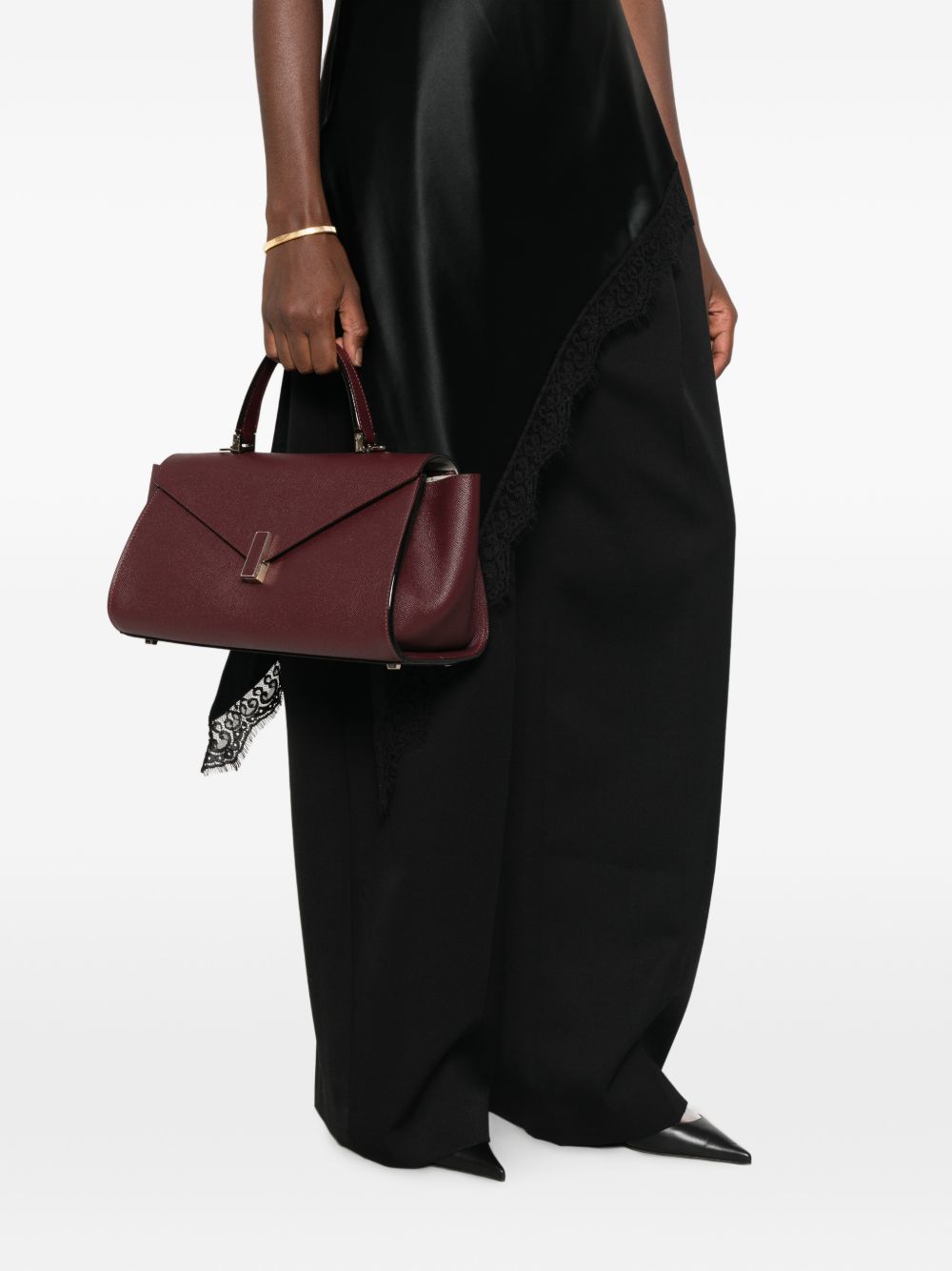 Valextra Women Iside Editor Leather Tote Bag