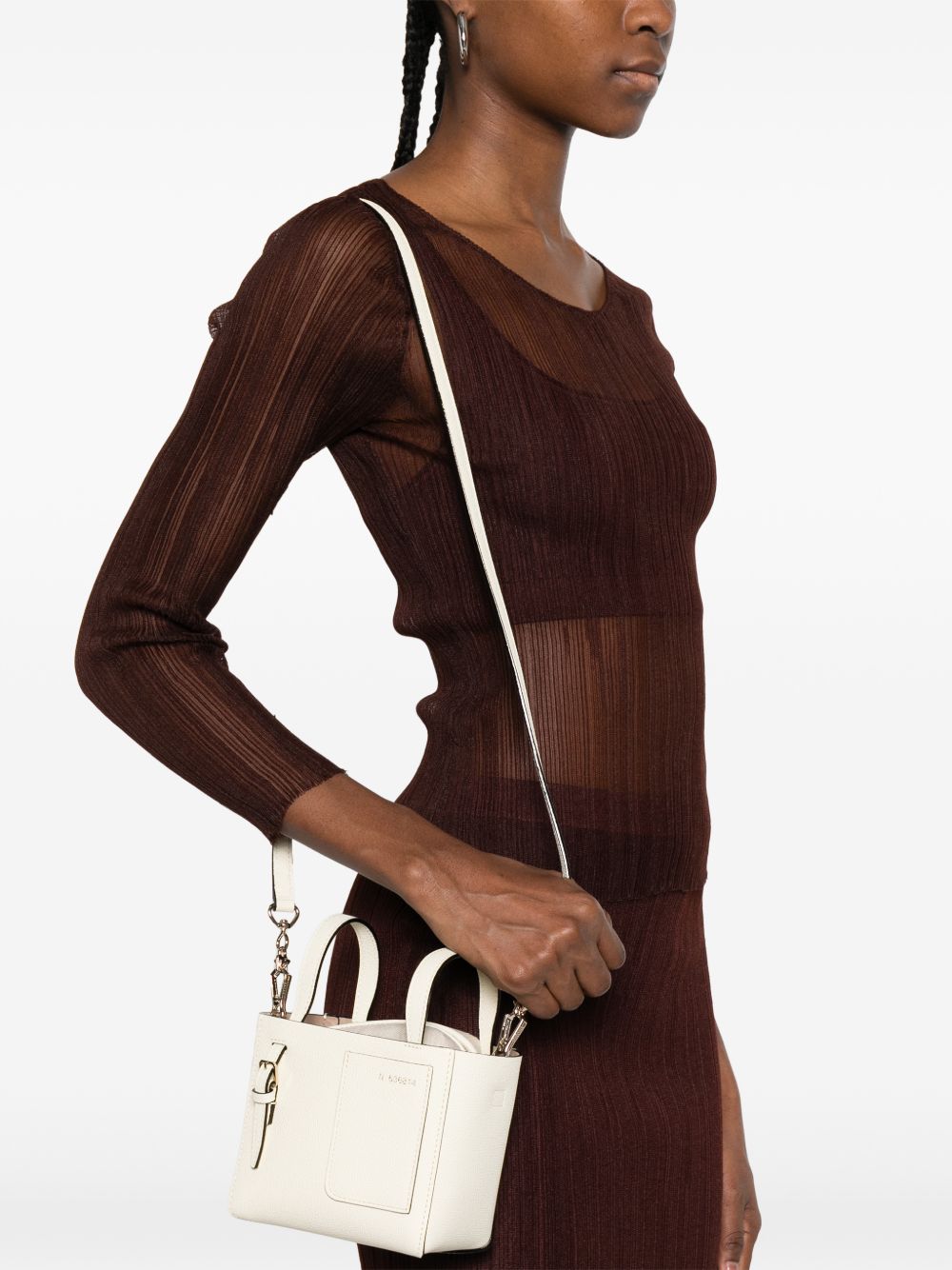 VALEXTRA Valextra Women Nano Leather Bucket Bag