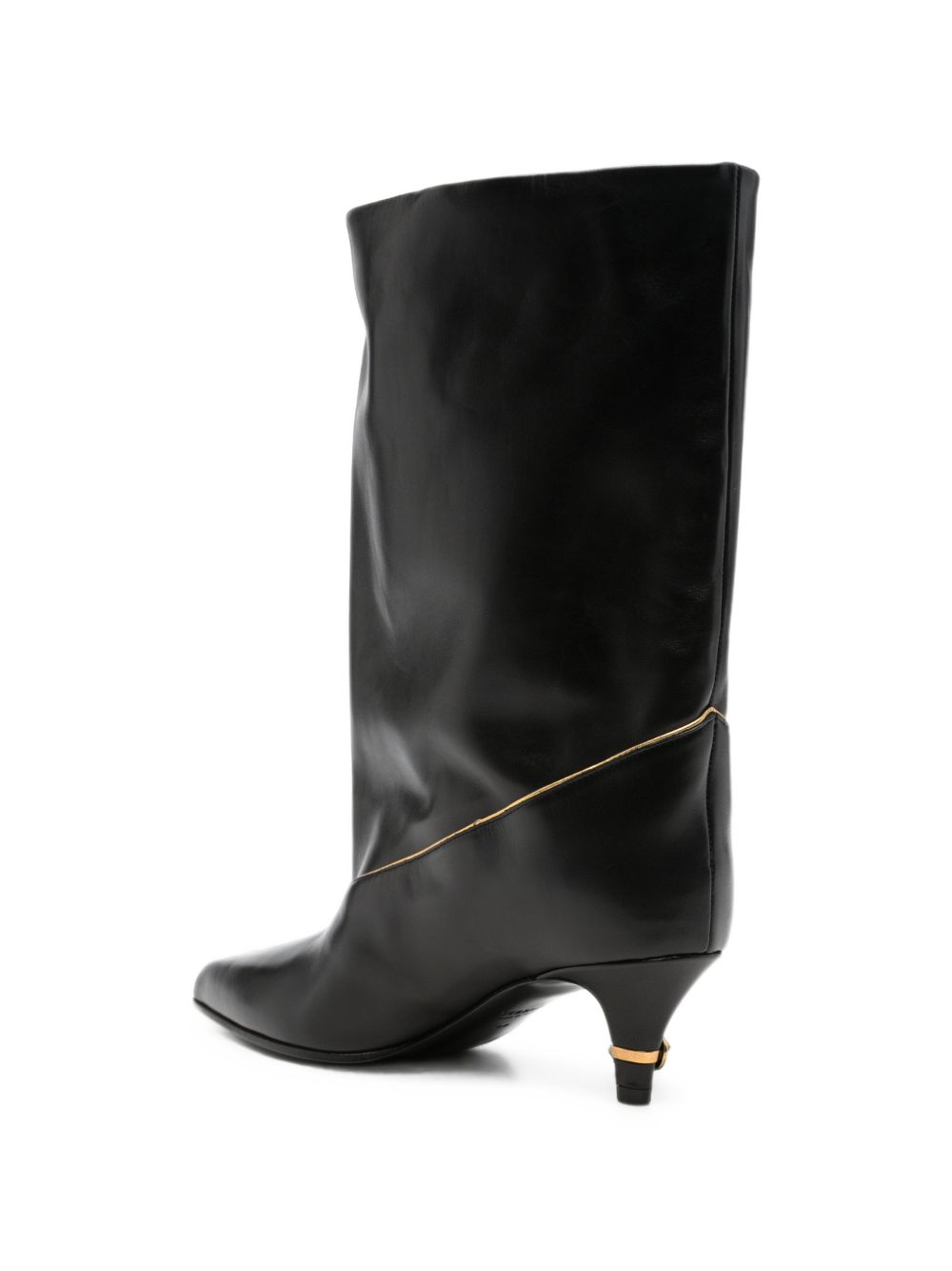 Versace Women Gianni Leather Heel Boots